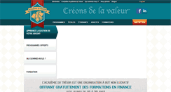 Desktop Screenshot of academiedutresor.com